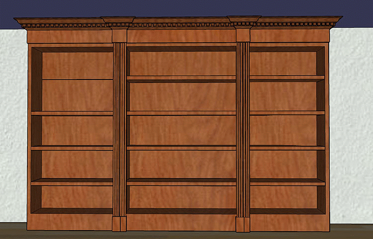 Bookcase Front View