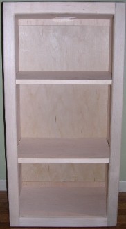 Contemporary wall-hanging bookcase