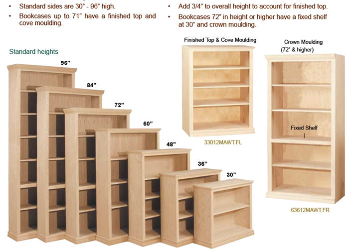 Choose bookcase height