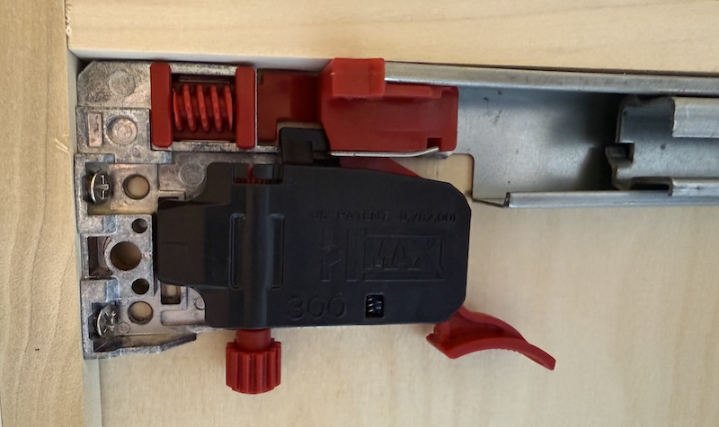 soft-close undermount drawer glide