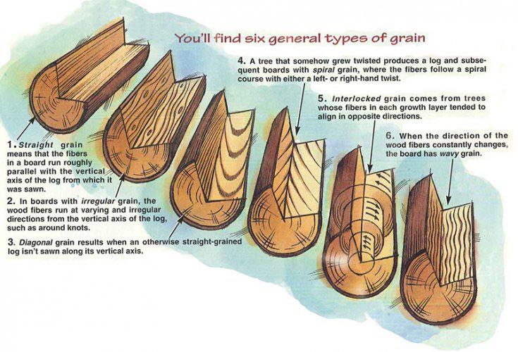 6 General Types of Wood Grain