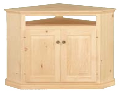 SC_3A1110: Traditional Entertainment Corner TV Cabinet, 9-3/4" return sides x 37" from corner x 37-1/2"h