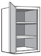 W2130: Kitchen Wall Cabinet, 21"w x 30"h x 12"d