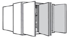 WI4830: Kitchen Island Wall Cabinet, 48"w x 30"h x 12"d