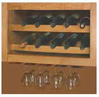 WVR24__: Kitchen Vertical Wine Wall Cabinet, 24"w x 12"d