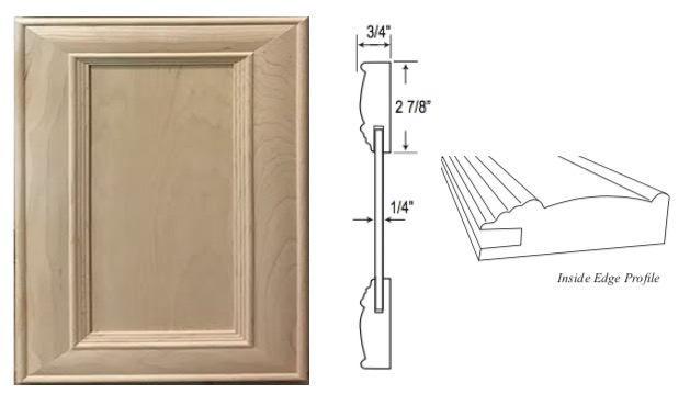 Custom Mitered Flat-Panel "1" Door