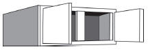 W302424: Kitchen Deep Wall Cabinet, 30"w x 24"h x 24"d